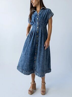 Bohme Denim Annie Midi Dress